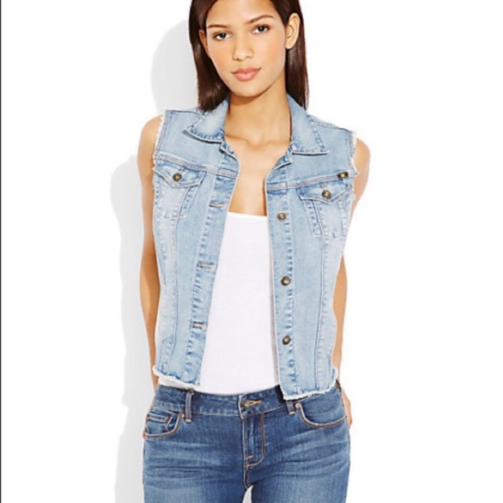 Lucky Brand Eyelet Back Vest size S